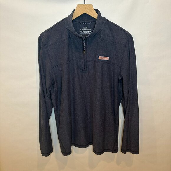 Vineyard vines The Shep shirt, quarter zip golf performance pullover Navy L